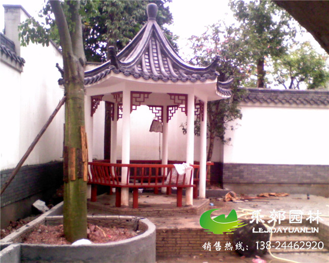 广州清华坊中式庭院装修现场施工图1