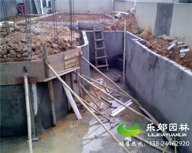 别墅鱼池设计计施工图片
