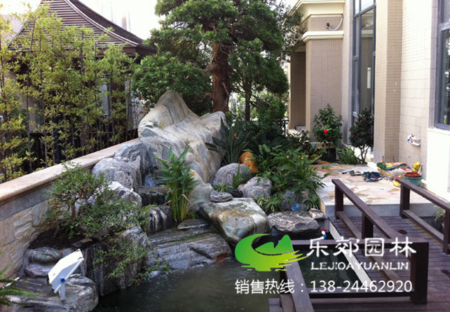 庭院鱼池假山设计图样式4