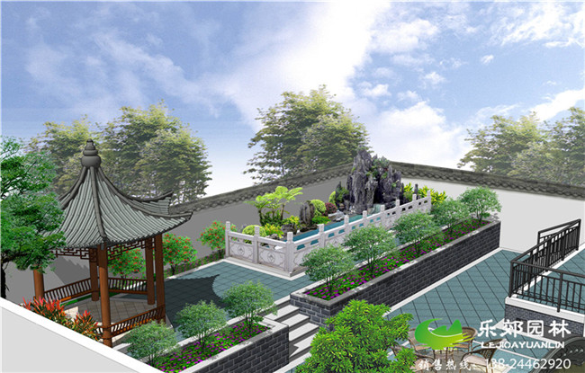中式庭院景观设计图片