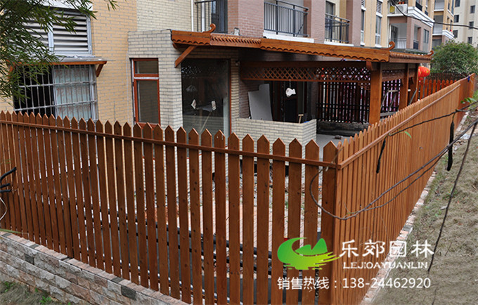 庭院防腐木围栏和护栏样式2图片