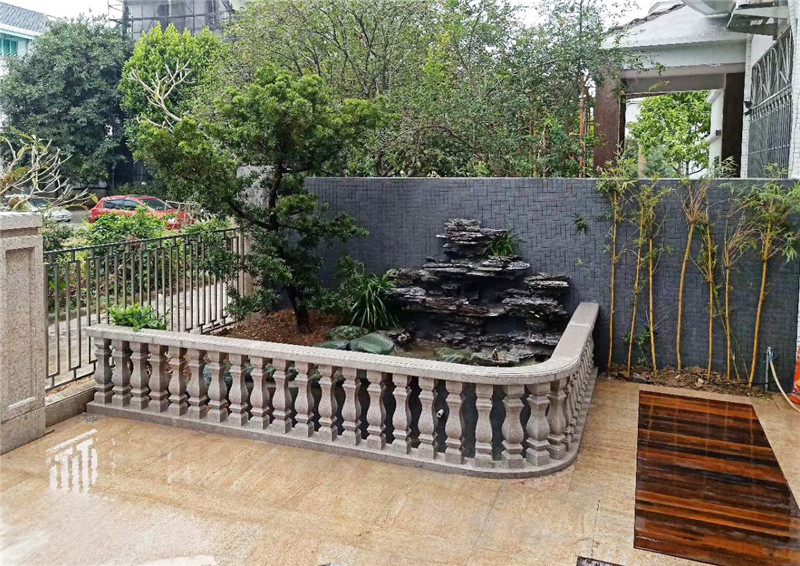 广州番禺区家庭院子鱼池设计实景图3