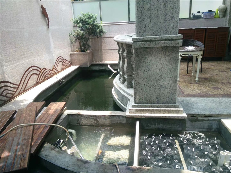 广州番禺区家庭院子鱼池过滤系统设计图